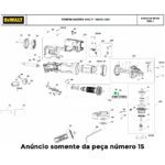 Pinhao para Esmerilhadeira Angular Dwe4314-b2 Dewalt N423537 - Imagem 2