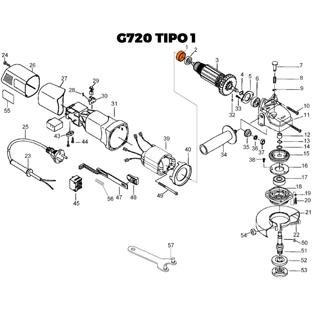 Protetor do Rolamento para Esmerilhadeira Angular G650-b2 Black e Decker 5140003-59 - Imagem 3