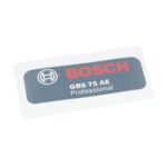 Letreiro Da Firma GBS 75 AE Para Lixadeira Angular GBS 75 AE Bosch 2601112057