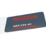 Letreiro Da Firma Para Esmerilhadeira Angular GEX 150 AC Bosch 2601116496