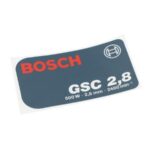 Etiqueta Para Tesoura Faca GSC 2,8 Bosch 3601110354