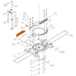 Barreira Esquerda para Serra Esquadria Dw714-b2 Dewalt N505880 - Imagem 4