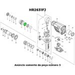 Anel 21 para Martelete Hr2630 Makita 325813-1 - Imagem 3