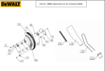 Pino Mola para Serra Esquadria Dw714-b2 Dewalt N478588 - Imagem 5