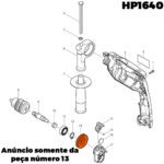Engrenagem Helicoidal 45 para Furadeira Hp1640 Makita 226579-5 - Imagem 3
